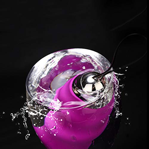 CHAOUA バイブ ローター 女性用アダルト用 クリトリス 潮吹きインバーターワイヤレス充電リモコン防水楽しいジャンピングエッグ女性アダルトセックス製品 (充電, パープル) - 画像4