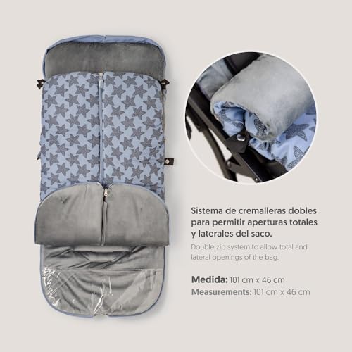 Variante de Interbaby saco capazo invierno Marino Gris
