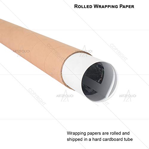 Image of ArtzFolio Bright Blue Triangles | Art & Craft Gift Wrapping Paper Sheet | Plain & Smooth Effect | 19 x 13 inch (48 x 33 cms); Set of 10 Sheets