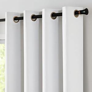 jinchan 100% Blackout Curtain 84 In...