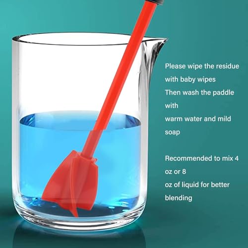 4 Stück Epoxidharz Rührer, Farbrührer Epoxidharz Mischpaddel, Epoxidharz Rührstab für 1/4 Bohrer, wiederverwendbarer Farbmischer für Epoxid, Silikonmischen, Malen, Keramikglasur