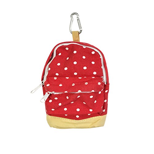 Image of Wrapables Mini Backpack Pencil Case Pouch, Red