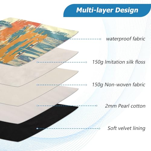 Funda para portátil 13-14 pulgadas impermeable diseño rayas miniatura 4