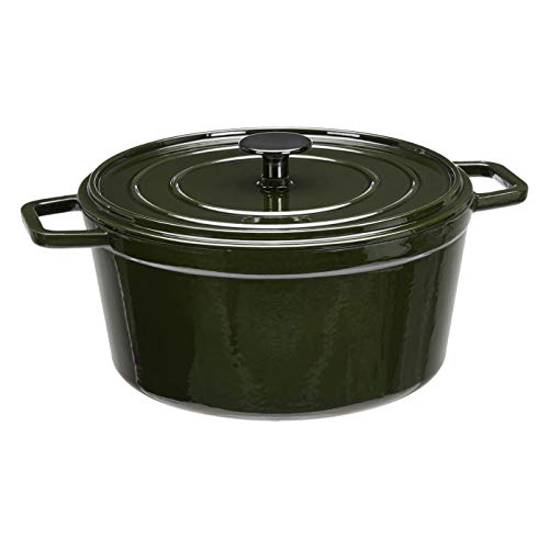 Amazon Basics - Casseruola in ghisa smaltata,...