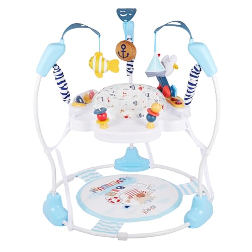 Image of Furmubei Baby Activity Center, 3-in-1 Baby Jumper, Infant Activity Center with 360° Rotating Seat, Music, Lights, 3 Adjustable Heights, Infant Activity Jumper for 6+ Months JP2401