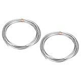 sourcing map Lot de 2 tiges en zinc massif à 99,995 % de haute pureté, 2 mm de diamètre...