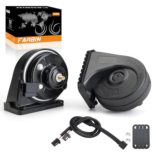 FARBIN Car Horn Compatible with Toyota/Lexus/Subaru 12V Waterproof Auto Horns Loud with 1 to 2 horn plug (Toyota horn with 1 to 2 Converter Wiring)
