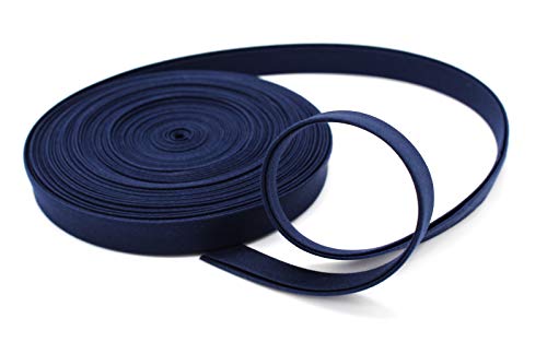 Bias Tape ~ 1/2" Wide Double-Fold Bias Tape ~ Navy ~ Poly Cotton (10 Yards/Pack)~ Made In Usa #TOP4