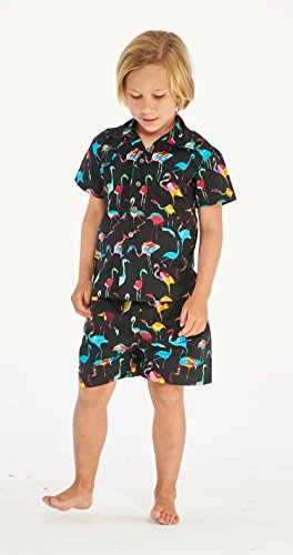 Image of Boys' Aloha Luau Shirt Cabana Set in Signature Prints | 100% Cotton; Button Front Shirt; Signature Tropical Prints; Lightweight Comfort; Vacation Ready