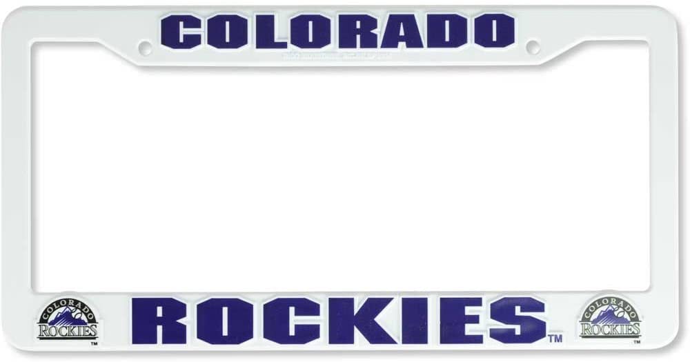 Colorado Rockies Plastic Auto License Plate Frame