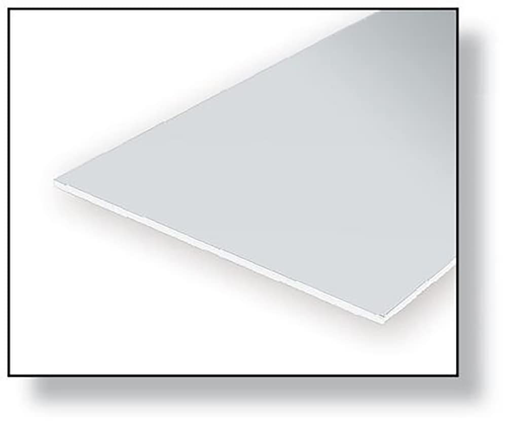 evergreen 9080, polystyrene board, 150 mm x 300 mm x 2.00 mm, Pack of 1, white