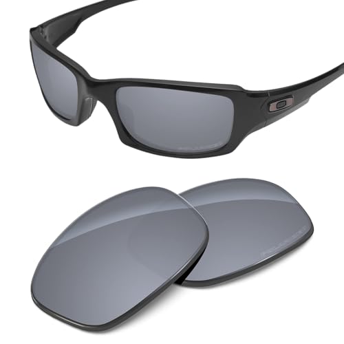 Image of Performance Lenses Compatible with Oakley Fives Squared OO9238, Polarized, UV Protection, Anti-Scratch