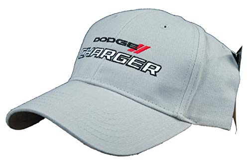 Dodge Charger Hat Embroidered Cap, Grey - Image 3