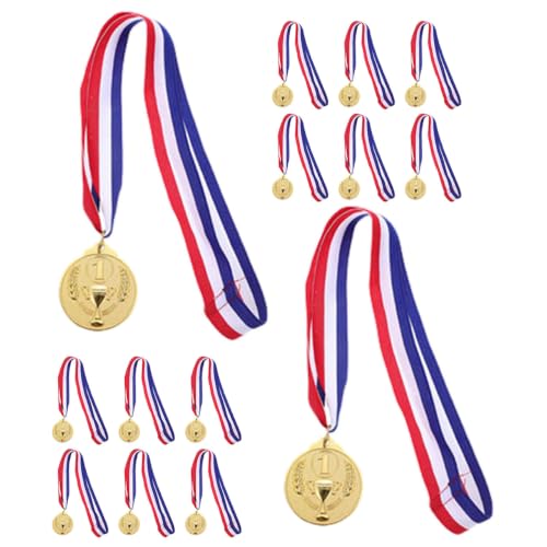 Medallas doradas resistentes de tela y aleación para recuerdo memorable