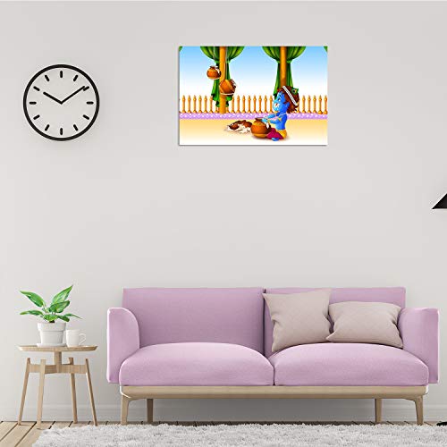 Image of PAPER PLANE DESIGN Baby Krishna Poster for Pregnant Women (Paper, 12 x 18 Inch) (Design-I)