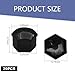 MLY 20 PCS Lug Nut Covers, 17MM Hexagonal Nut Covers with Removal Tool, Wheel Center Bolt Caps, Car Lug Nut Caps for Automotive Exterior Decorative Accessories (Black)