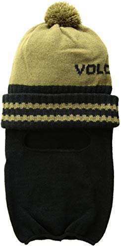 Volcom Boys' Big Fort Rollover Classic Snow Beanie, Moss, One Size Fits All