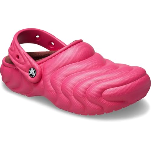Image of Crocs Unisex Adult Classic Lined Overpuff & Geometric Fuzzy Clogs