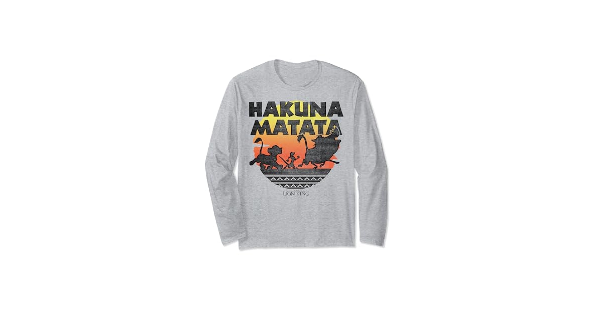 【MAISON MINED】(THE LION KING)HAKUNA MATATA LONG SLEEVE Amazon.com: Disney The Lion King Hakuna Matata Sunset