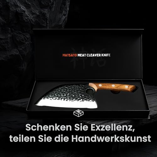 Foto von Matsato Hackmesser aus Japanischem Stahl, Küchenbeil, Fleischerbeil