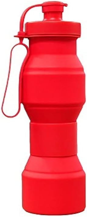 Food Grade 800ML Silicone Collapsible Water Bottles Travel Folding Cars Portable Kettle My Foldable Drink Bottle FDA Free (Color : 02)