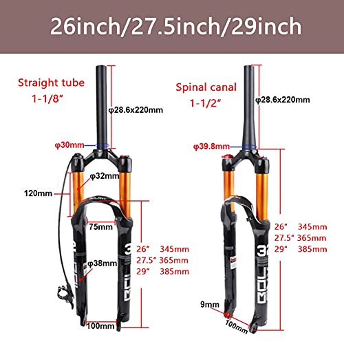 Fourche avant à air comprimé pour VTT haute précision rigide et souple - 3