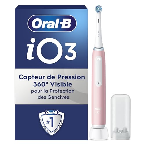 Oral-B Brosse A Dents Electrique iO 3 Rose, 3 Modes De Nettoyage Dont Blancheur, Brossage...