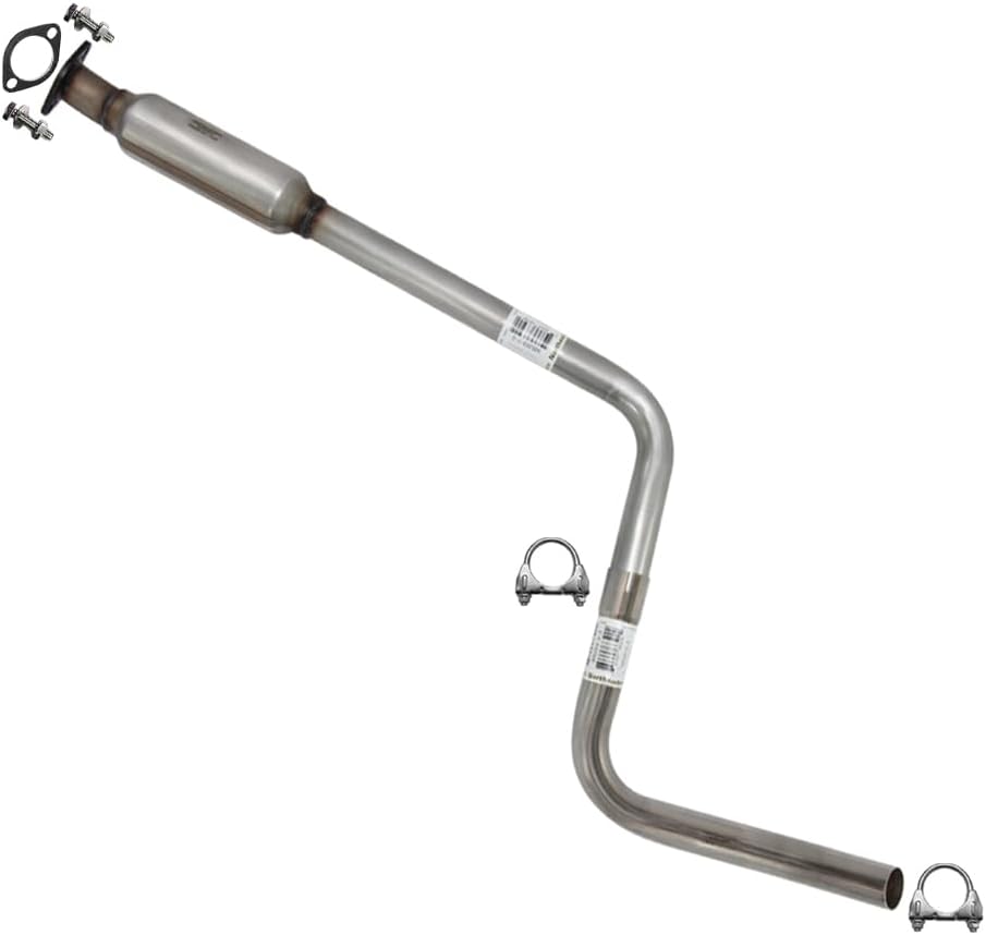 Exhaust Resonator Compatible for 2011-2015 Chevrolet Cruze 1.4L | 2011-2015 Chevrolet Cruze 1.8L | Stainless Steel | Northeastern Exhaust | Includes Clamps, Gasket, Bolt Kit | Direct-Fit Replacement