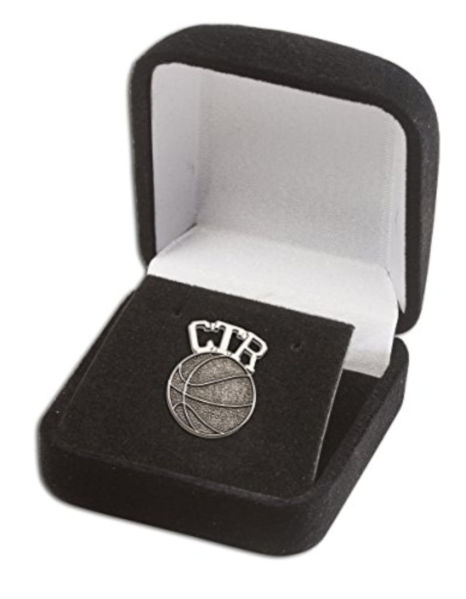 Silver Tone Basketball Tie Tac, Stylish Accessory