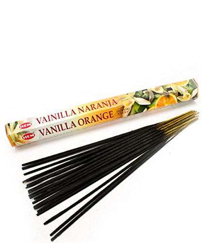 Preisvergleich Produktbild HEM Hexagonal Vanilla Orange 1x20 Räucherstäbchen Einzelpackung