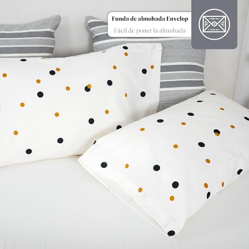 Variante de fundasnórdicas Cama 135 220x220 con bajera 135x200 (4 piezas)