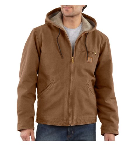 Carhartt Men's J141 Sierra Sandstone Jacket - Sherpa Lined