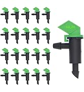 Sxminer 100 Pack 4 GPH Drip Irrigation Emitters 16L/H Flag Irrigation Dripper Garden Irrigation D...
