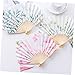 Zerodeko 1pieza Abanico De Verano De Japonés con Mango Ventilador Decorativo Antiguo para Bodas y Color Rosa Imagen de Zerodeko 1pieza Abanico De Verano De Japonés con Mango Ventilador Decorativo Antiguo para Bodas y Color Rosa