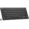 Arteck 2.4G Wireless Keyboard Ultra Slim and Compact Keyboard with Media Hotkeys for Computer Desktop PC Laptop Surface Smart TV and Windows 11/10/8/7, Black