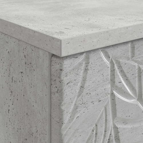 Bureau gris béton compact pour ranger ses documents et optimiser l'espace