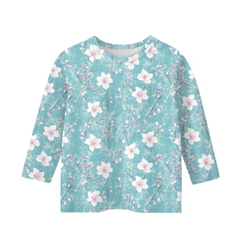 Cute Tops for Teen Girls Crew Neck 3/4 Length Sleeve Baby Girl Clothes Summer Casual Shirts 5-16 Years Outfits3