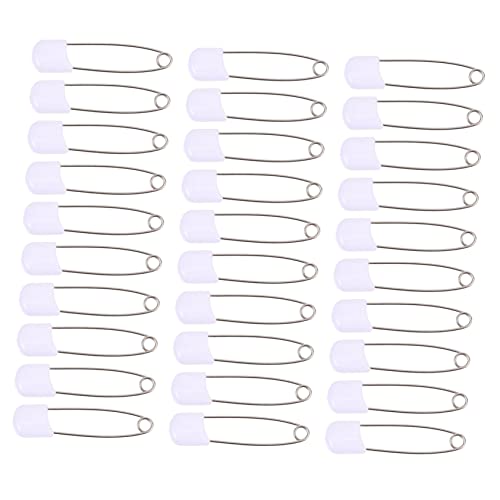 HAPINARY 50pcs Baby Nappy Pins Large Safety Brooch Pins Cover for Diaper Clothing Blankets Crafts Laundry
