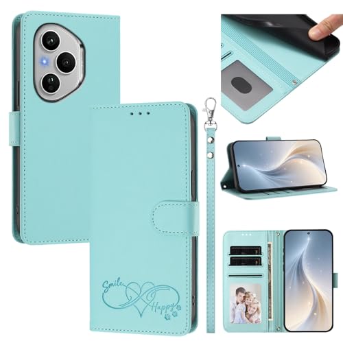 Jiajihua Cover Compatible with Honor 400 Pro 5G Phone Case【Card Cash Slot Wallet Design Flip Kickstand Drop Protection】 Mint