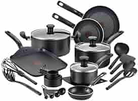 Amazon.co.jp: T-fal 7863459 調理器具20点セット ブラック