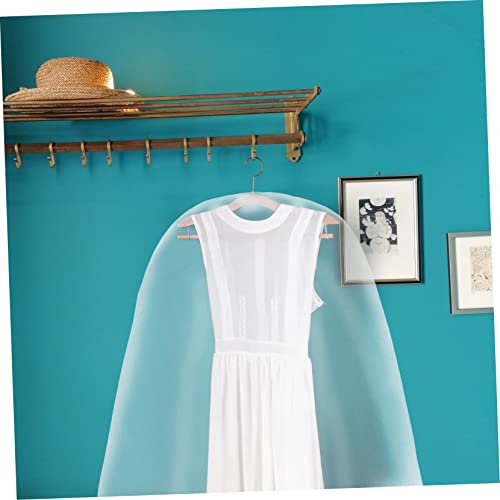 Wakauto Wedding Dress Cover Bag Gown Protector for Bridal Dresses Long Wide Design Easy to Hang for Travel Home Storage Garment Bag Mesh2