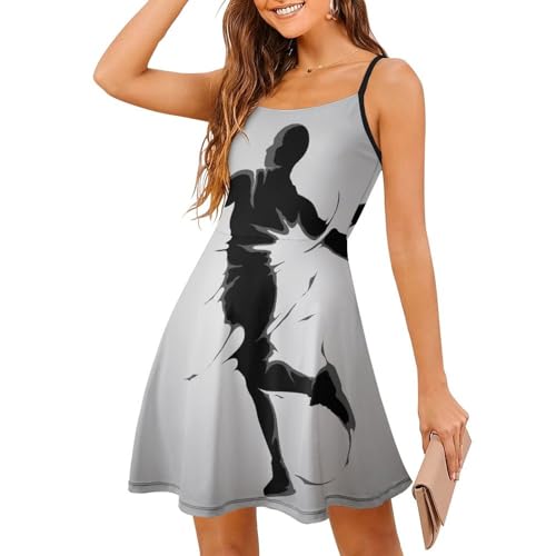 Robe d'été basket-ball femme style cami dress avec jupe courte