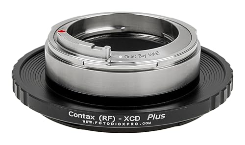 Fotodiox Proレンズアダプタープラス - Contax RF(内部および外部)マウントレンジファインダーレンズと互換性があり、Hasselblad X-System(XCD)マウントミラーレスカメラに適合します。