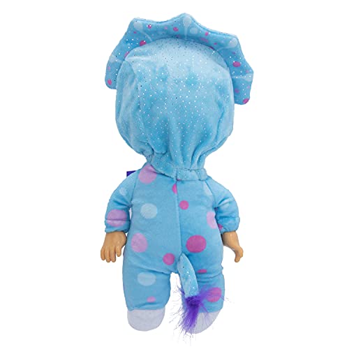Cry Babies Tiny Cuddles Tina - 9 inch Baby Doll, Cries Real tears. Blue