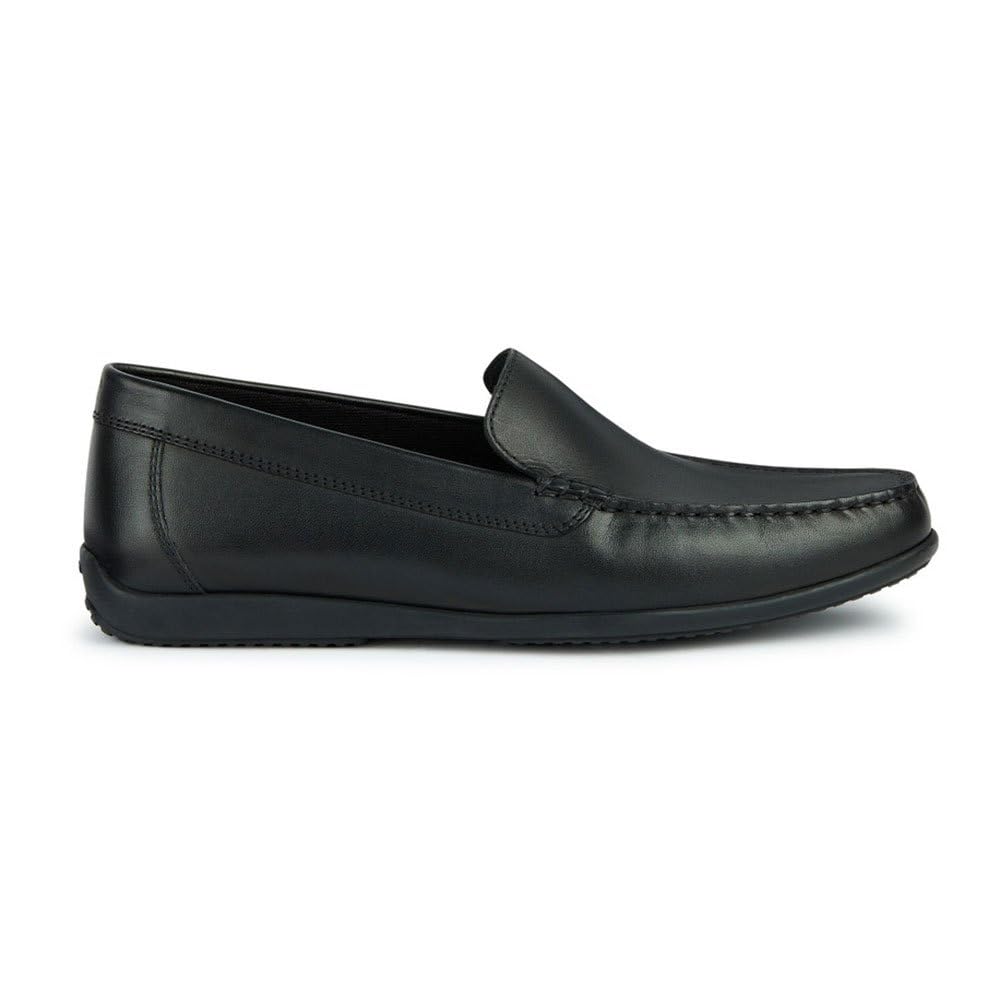 Geox Men's U Ascanio B Moccasin, Black, 10.5 UK