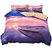 DOTBUY 3D Parure de lit, 3 pièces Housse de Couette Microfibre Confortable Ensemble de Literie Chambre à Coucher Élégant Classique Lit Imprimé Taies d'oreiller (240x220cm, Navire)