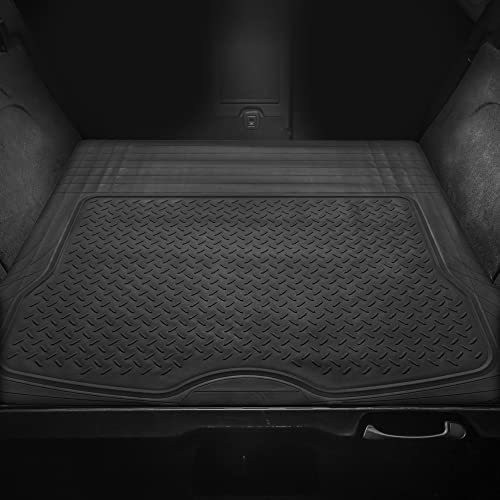 FH-Group-Car-Cargo-Mats-Large-Heavy-Duty-Rubber-Cargo-Mat-for-Cars-Universal-Fit-Full-Set-Trimmable-Automotive-Floor-Mats-ClimaProof-Floor-Mats-For-Most-Sedan-SUV-Truck-Floor-Mats-Black