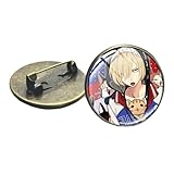  Anime YURI su ICE Colleziona Spilla Giapponese Cartoon Figura Victor Nikiforov Yuri Katsuki Cool Bag Badge Collare Pin, Vetro