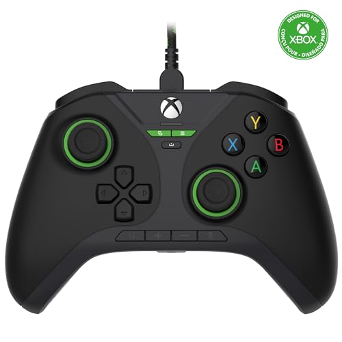 Snakebyte GAMEPAD PRO X - black - Officially licensed, wired Xbox Series X|S & PC Controller | precise Hall Effect sensors | audio panel | assignable additional buttons | trigger stops