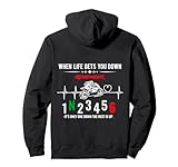 Motorbike Motorcycle When Life Gets You Down Wheelie Pullover Hoodie